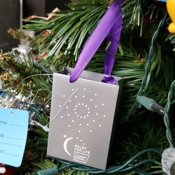 New Pewter Relay for life luminaria bag ornament - Picture 1 of 6